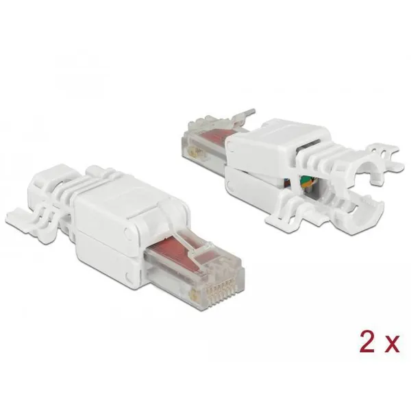 Delock - 86416 - RJ45 plug Cat.6 UTP tool-free 2 pieces