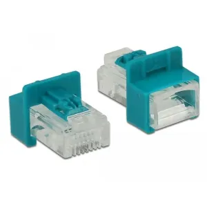 Delock - 86425 - RJ45 Secure clip with plug Set of 6 pieces