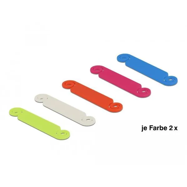 Delock - 18406 - Cable marker set 10 pieces coloured