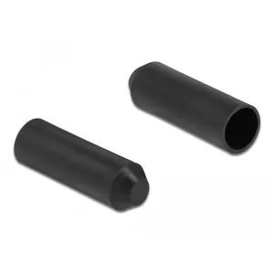Delock - 19841 - End caps with inner adhesive 80 x 25 mm 2 pieces black