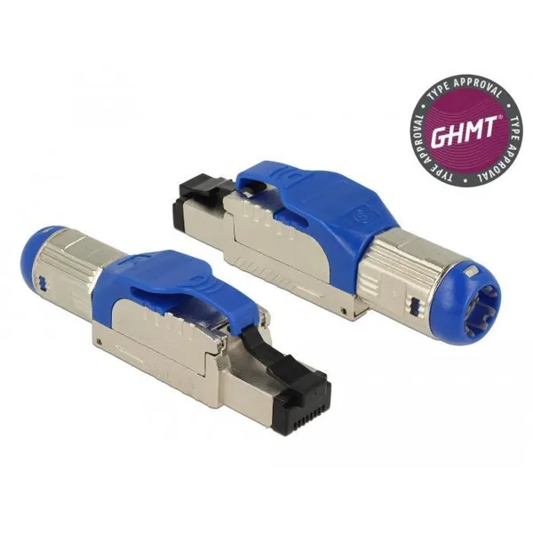 Delock - 86487 - RJ45 plug field-wireable Cat.8.1 metal
