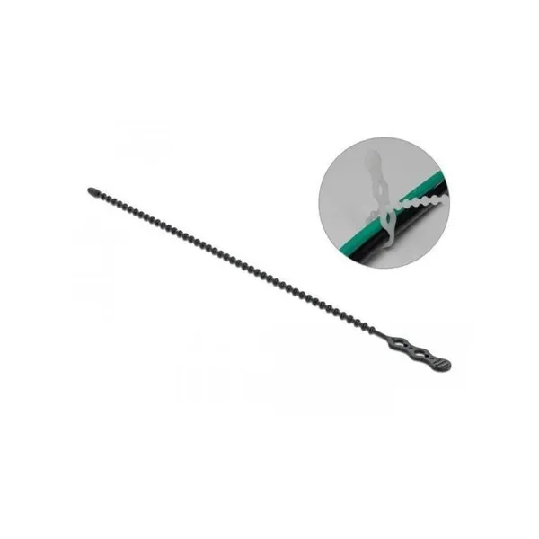 Delock - 18966 - Flash ties reusable L 210 x W 4.5 mm black 10 pieces
