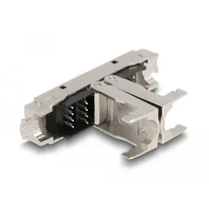 Delock - 87064 - RJ45 connector LSA to LSA with anti-kink sleeve Cat.6A tool-free