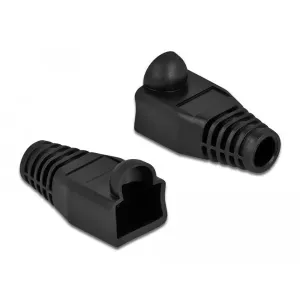 Delock - 86722 - Bend protection sleeve for RJ45 plug black 20 pieces