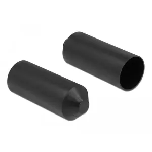 Delock - 19860 - End caps with inner adhesive 90 x 30 mm 2 pieces black