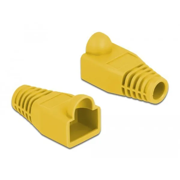 Delock - 86723 - Bend protection sleeve for RJ45 plug yellow 20 pieces
