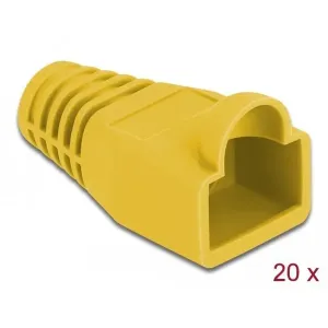 Delock - 86723 - Bend protection sleeve for RJ45 plug yellow 20 pieces
