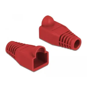 Delock - 86725 - Bend protection sleeve for RJ45 plug red 20 pieces