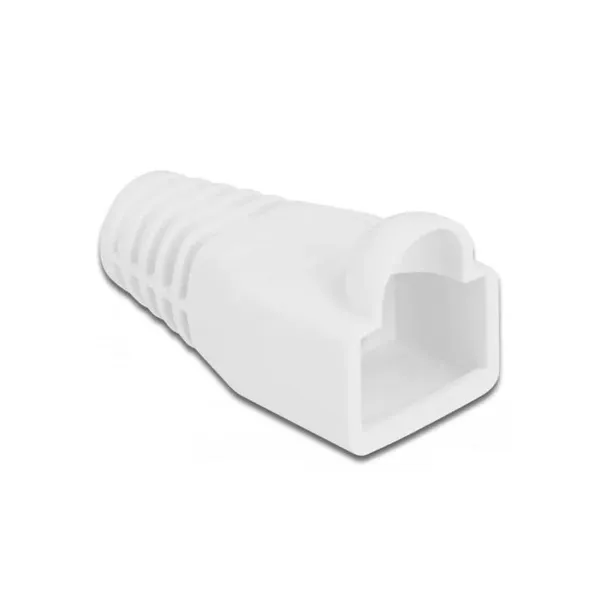 Delock - 86724 - Bend protection sleeve for RJ45 plug white 20 pieces