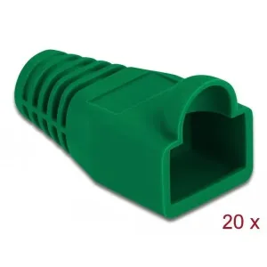 Delock - 86726 - Bend protection sleeve for RJ45 plug green 20 pieces