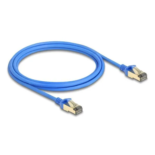 Delock - 80334 - Netzwerkkabel RJ45, F/FTP, 2m, blau