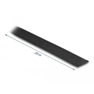 Delock - 20911 - Fabric tape 25 m x 25 mm tearable self-adhesive black