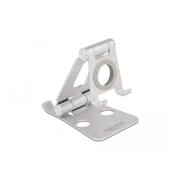 Delock - 18431 - Smartphone and smartwatch stand holder adjustable silver