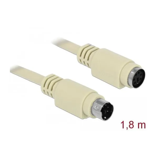 Delock - 85805 - PS/2 Verlängerungskabel 1,8 m