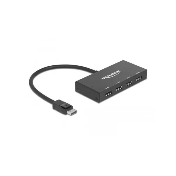Delock - 87694 - DisplayPort 1.2 Splitter 1 x DisplayPort in > 4 x DisplayPort out 4K