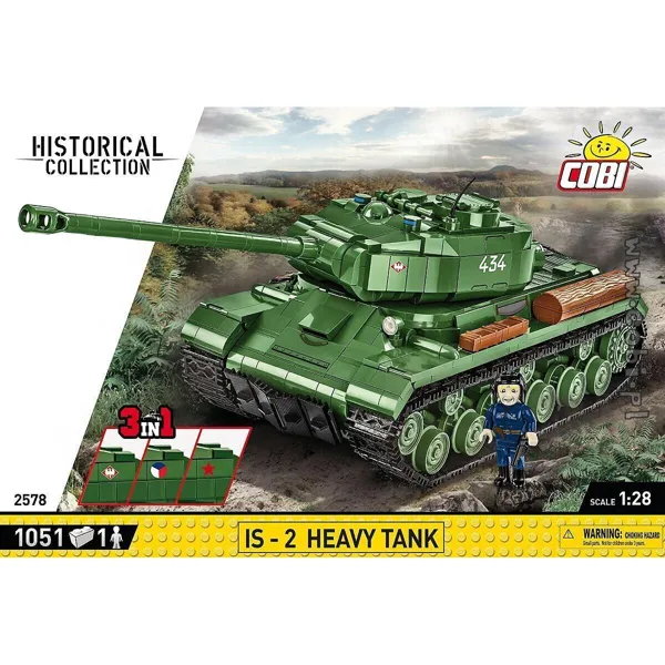 COBI-2578 - 1051 PCS HC WWII /2578/ IS-2 3IN1