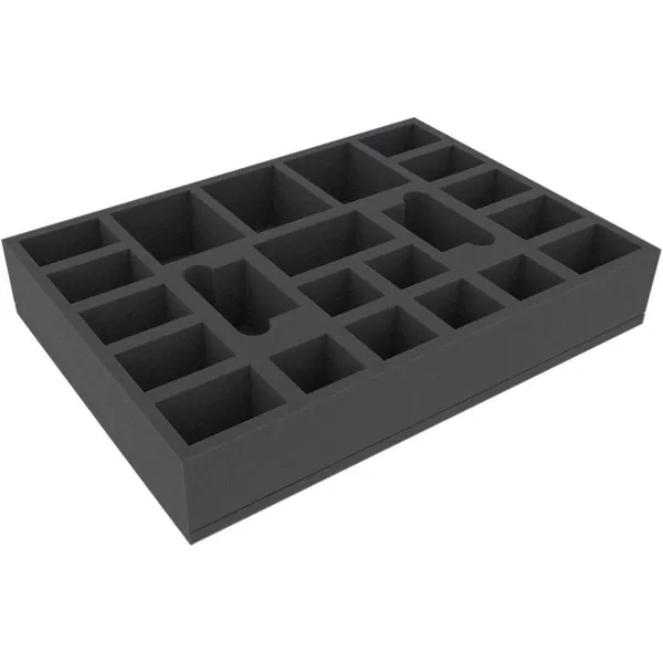 Feldherr - AYMFGQ070BO - 420 mm x 300 mm x 70 mm foam insert for board games with 22 compartments