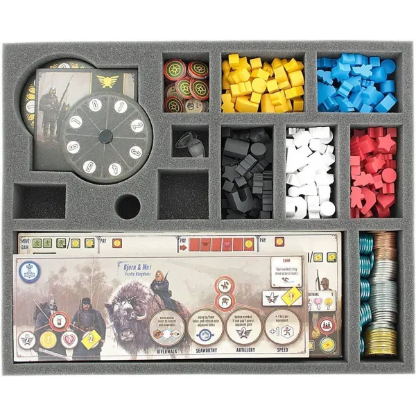 Feldherr - AVFL040BO - 40 mm foam insert with 13 compartments for the Scythe board game box