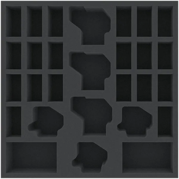Feldherr Schaumstoffeinsatz Für Zombicide Black Plague – 295x295x50 Mm, 36 Fächer