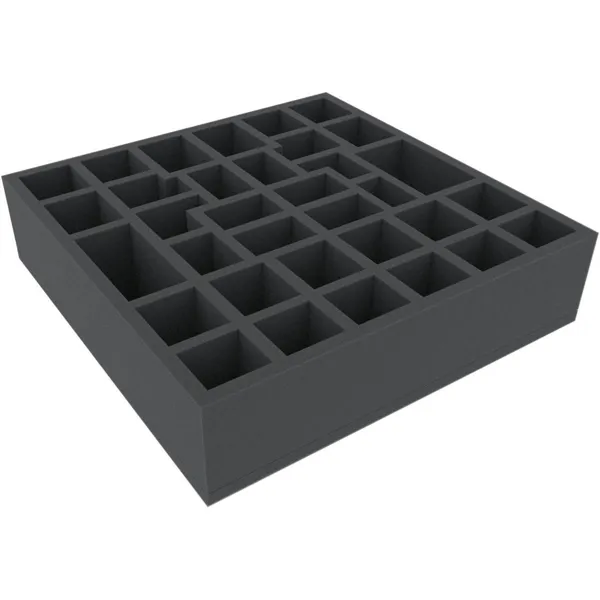 Feldherr - BXMEWN075BO - 312 mm x 312 mm x 75 mm foam insert for board games - 34 compartments