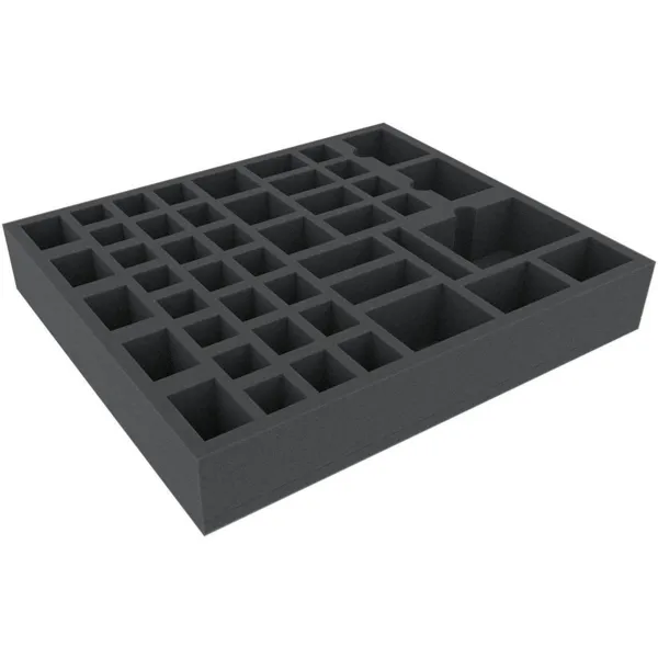 Feldherr - BGMENU055BO - 350 mm x 300 mm x 55 mm Schaumstoffeinlage für Brettspiele - 47 Fächer