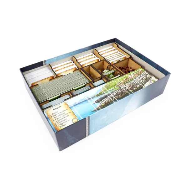 Feldherr - NUSS - Brettspiel Organizer für Nusfjord und Erweiterung Schollen-Deck