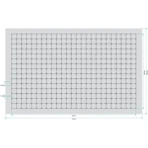 Feldherr - DS040RS - 40 mm double-size grid foam insert self-adhesive