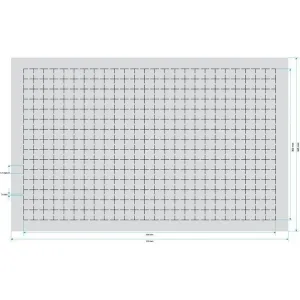 Feldherr - DS050RS - 50 mm double-size grid foam insert self-adhesive
