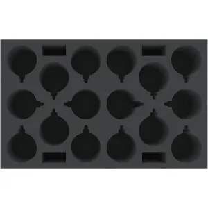 Feldherr - DSMETG090BO - Foam insert with 16 circular compartments