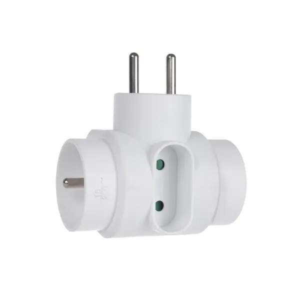 Maclean Brackets - MCE213 - 2x16A triple socket outlet with earthing, 1x6A