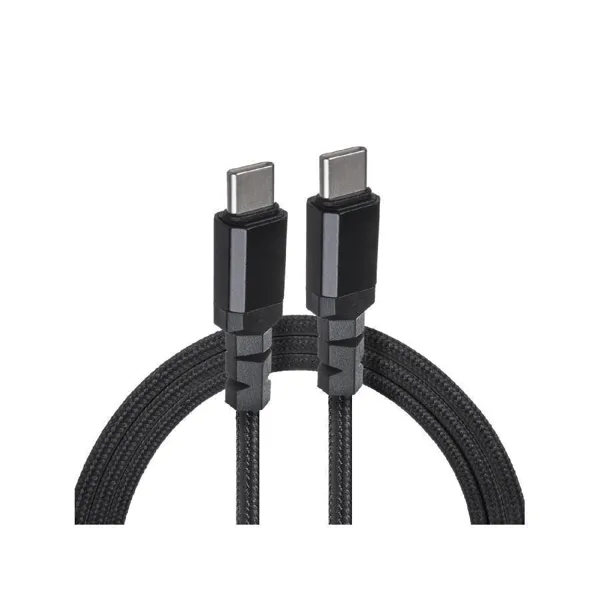 Maclean Brackets - MCE492 - 2 x USB-C 100W Kabel,PD, Datenübertragung bis zu 10Gbps, 5A, schwarz, 2m