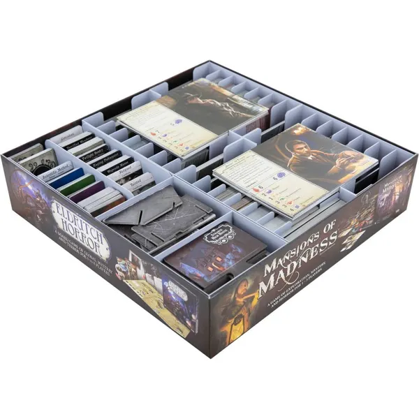 Feldherr - ORG105 - Organizer für Arkham Horror: Dunkle Fluten + Geheimnisse des Ordens - Brettspielbox