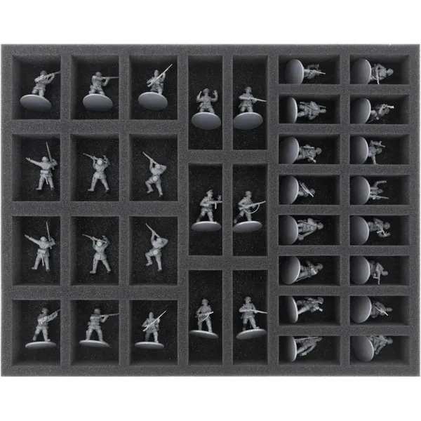 Feldherr Schaumstoffeinsatz FS035BA02 – Für Bolt Action, 36 Fächer (je 50x25x25 Mm)