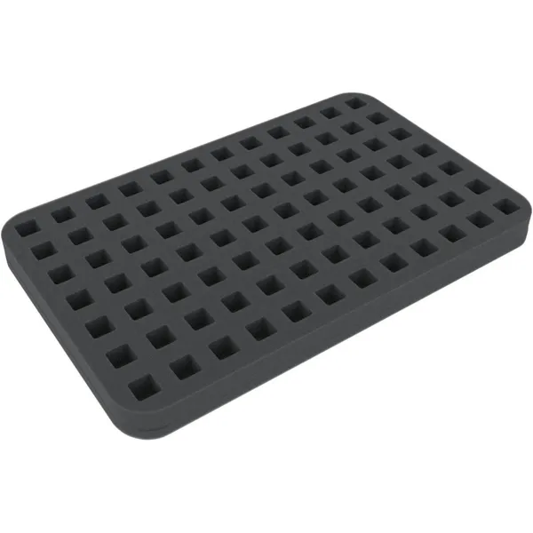 Feldherr - HSMC020BO - 20 mm Half-Size Schaumstoff mit 84 quadratischen Ausstanzungen für Würfel