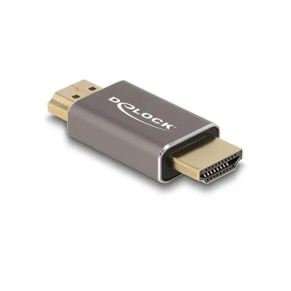 Delock - 60086 - HDMI adapter plug to plug 8K 60 Hz grey metal