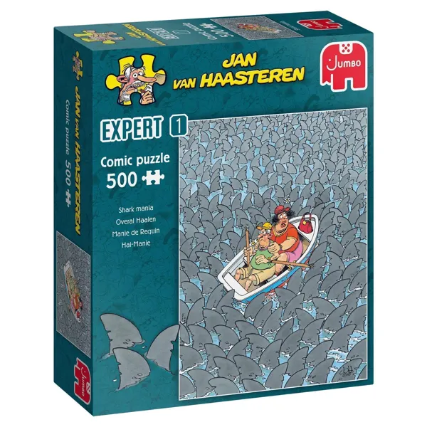 Jumbo Spiele GmbH - 20089 - Jan van Haasteren Expert - Hai-Wahnsinn - 500 Teile