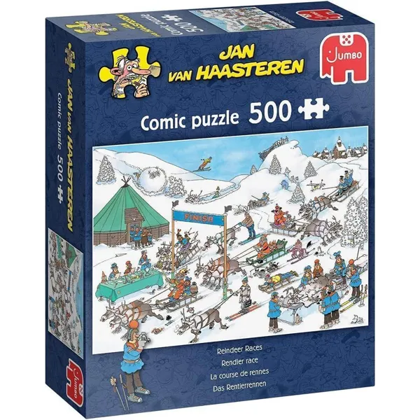 Jumbo Spiele GmbH - 20051 - Jan van Haasteren - Rentier-Rennen - 500 Teile