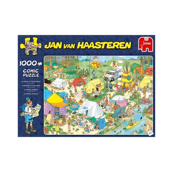Jumbo Spiele GmbH - 19086 - Jan van Haasteren - Camping im Wald - 1000 Teile