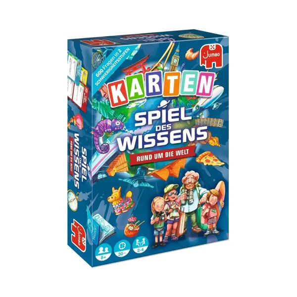 Jumbo Spiele GmbH - 1110100247 - Spiel des Wissens - Rund um die Welt Kartenspiel