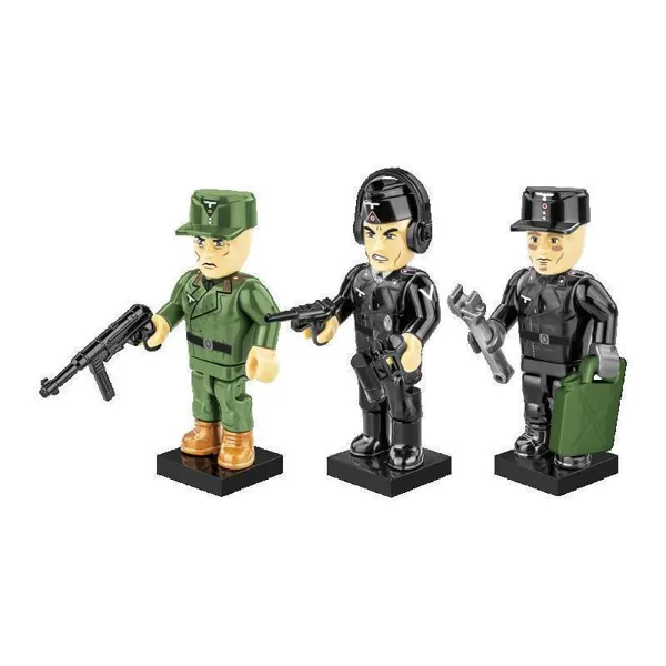 COBI-2053 - 3 PCS HC WWII /2053/3 fig. & accesories - German Tank Crew