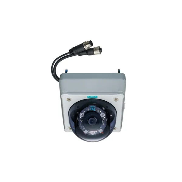 MOXA - VPORT P16-2MR80M-CT - EN50155, Tag-Nacht, IR, 1080P IP Kamera, 8.0 mm Objektiv, PoE, M12 Stecker