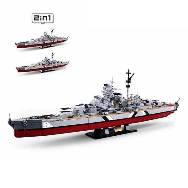 Sluban - M38-B1102 - Schlachtschiff Bismarck 2-in-1 Bausatz