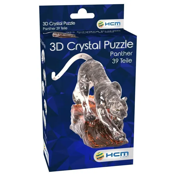 HCM Kinzel GmbH - HCM59201 - Crystal Puzzle: Schwarzer Panther (39 Teile) (DE)