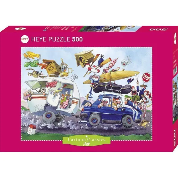 Heye-Puzzles - 299880 - Ab in den Urlaub, Zeichentrick-Klassiker