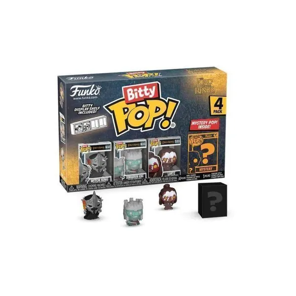 Funko - FK75459 - Der Herr der Ringe Bitty POP! Vinyl Figuren 4er-Pack Witch King 2,5 cm