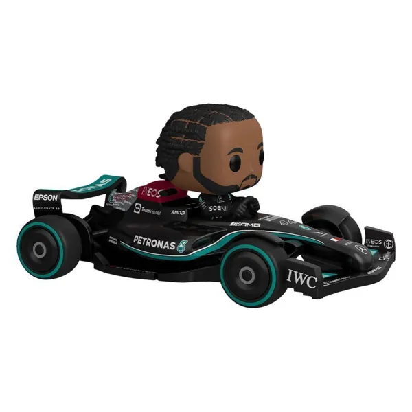 Funko - FK75797 - Formel 1 POP! Rides Super Deluxe Vinyl Figur Mercedes Hamilton 15 cm