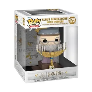 Funko - FK76002 - Harry Potter POP! Deluxe Vinyl Figur Deluxe Dumbledore wPodium 12 cm