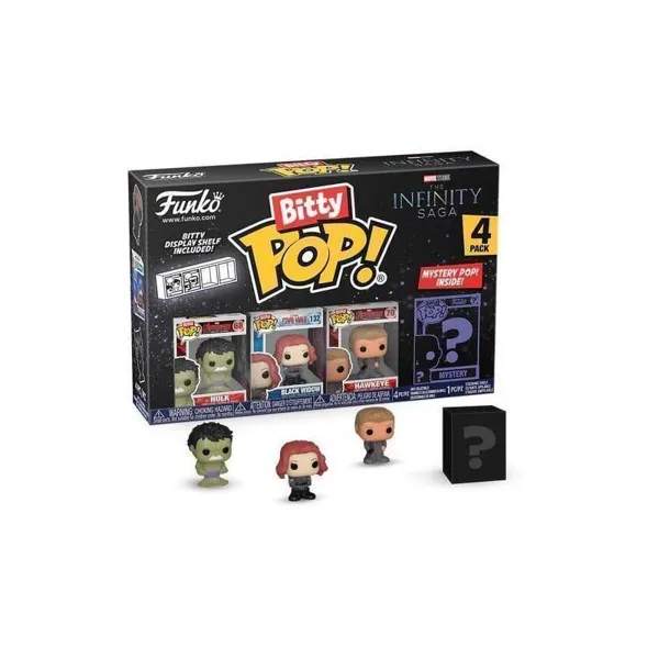 Funko - FK71504 - Marvel Bitty POP! Vinyl Figuren 4er-Pack Hulk 2,5 cm
