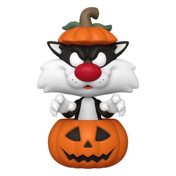 Funko - FK80872 - Looney Tunes POP! television vinyl figure Halloween Sylvester wPumpkin 9 cm