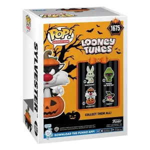 Funko - FK80872 - Looney Tunes POP! television vinyl figure Halloween Sylvester wPumpkin 9 cm